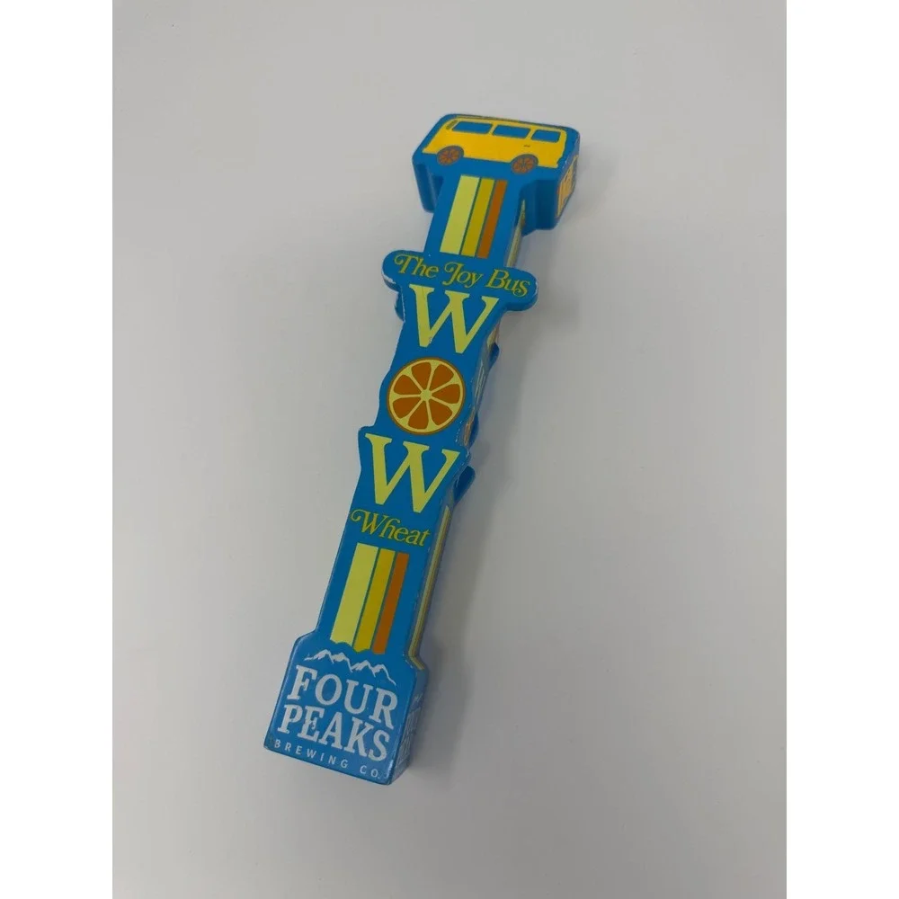 Four Peaks WOW The Joy Bus Wheat Beer Tap Handle Bar Kegerator Arizona Man Cave